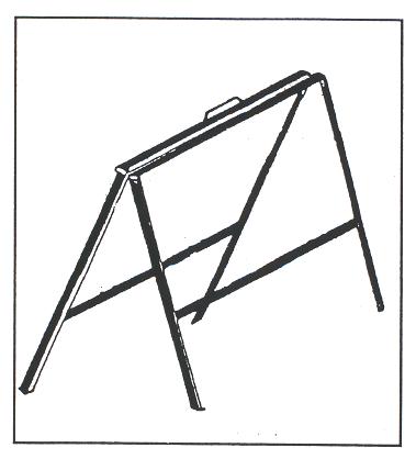 Heavy-duty portable sidewalk sign stands - multiple sizes for storefronts and events